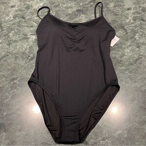 Gap Swim Size XL Recycled Tank One-Piece Swimsuit Black NWT